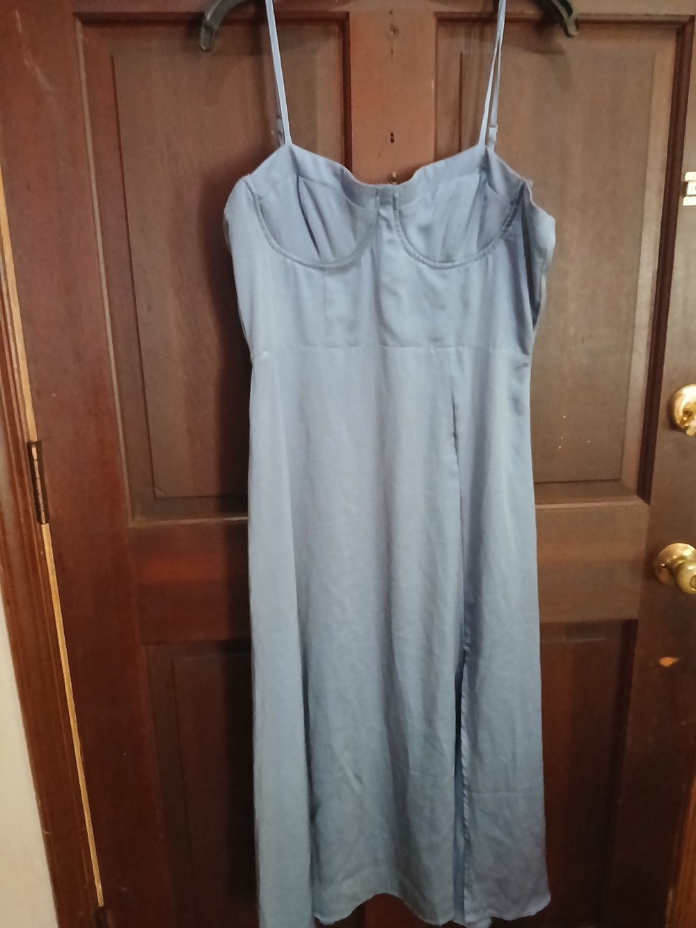 Women's Alter'd State Light Blue Slip Dress with Spaghetti Straps XL Silky Feel